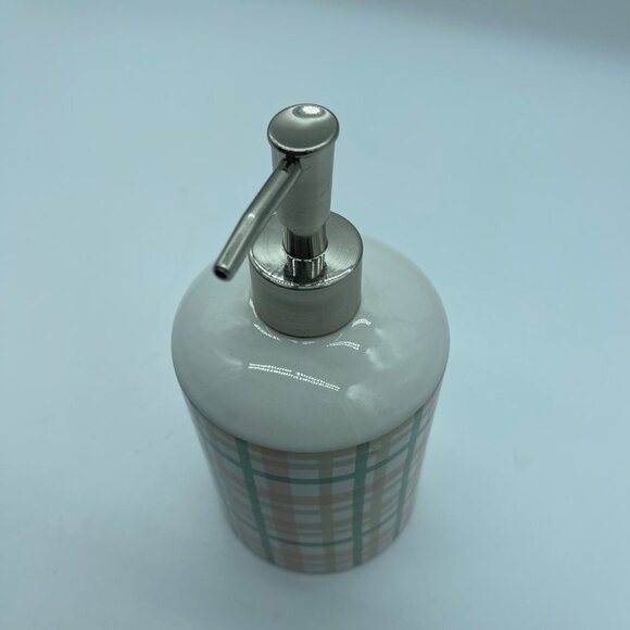 Threshold Soap Pump Pink Cream Green Ceramic Metal - Picture 4 of 9